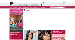 Desktop Screenshot of hairextensionsandbeauty.com